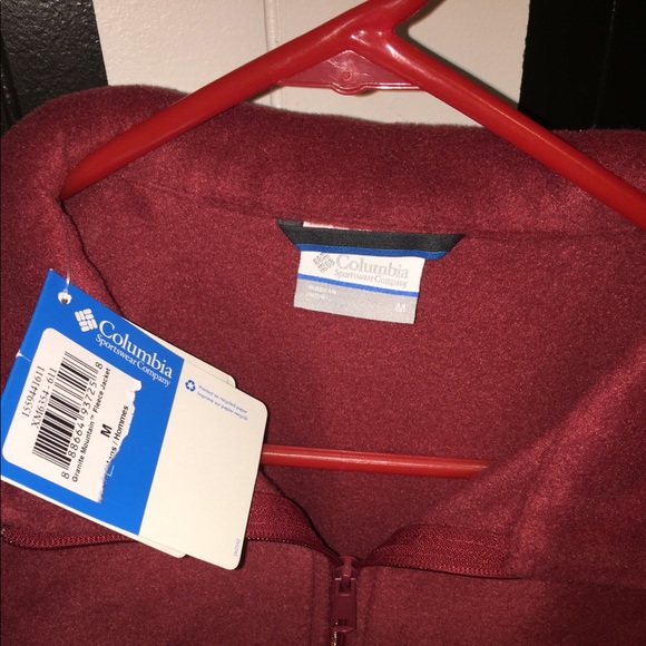 New  men’s medium Columbia fleece jacket - Picture 2 of 4